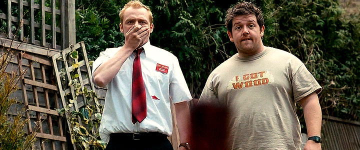 SHAUN OF THE DEAD - Simon Pegg and Nick Frost